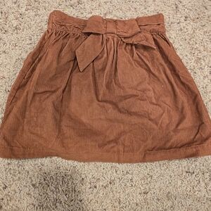 Hanna Andersson Brown Cordory Skirt with Bow Size 110 / 5